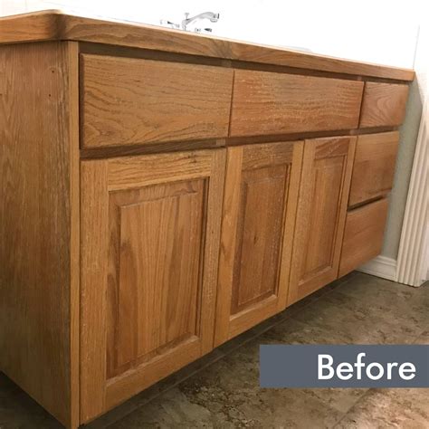 refinish oak cabinets with steel wool and old english|how to make oak cabinets modern.